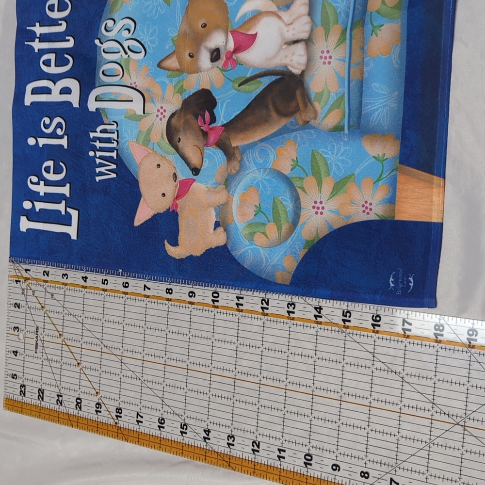 Briarwood Lane Life is Better with Dogs Dachshund Chihuahua Terrier Garden Flag - Picture 6 of 7